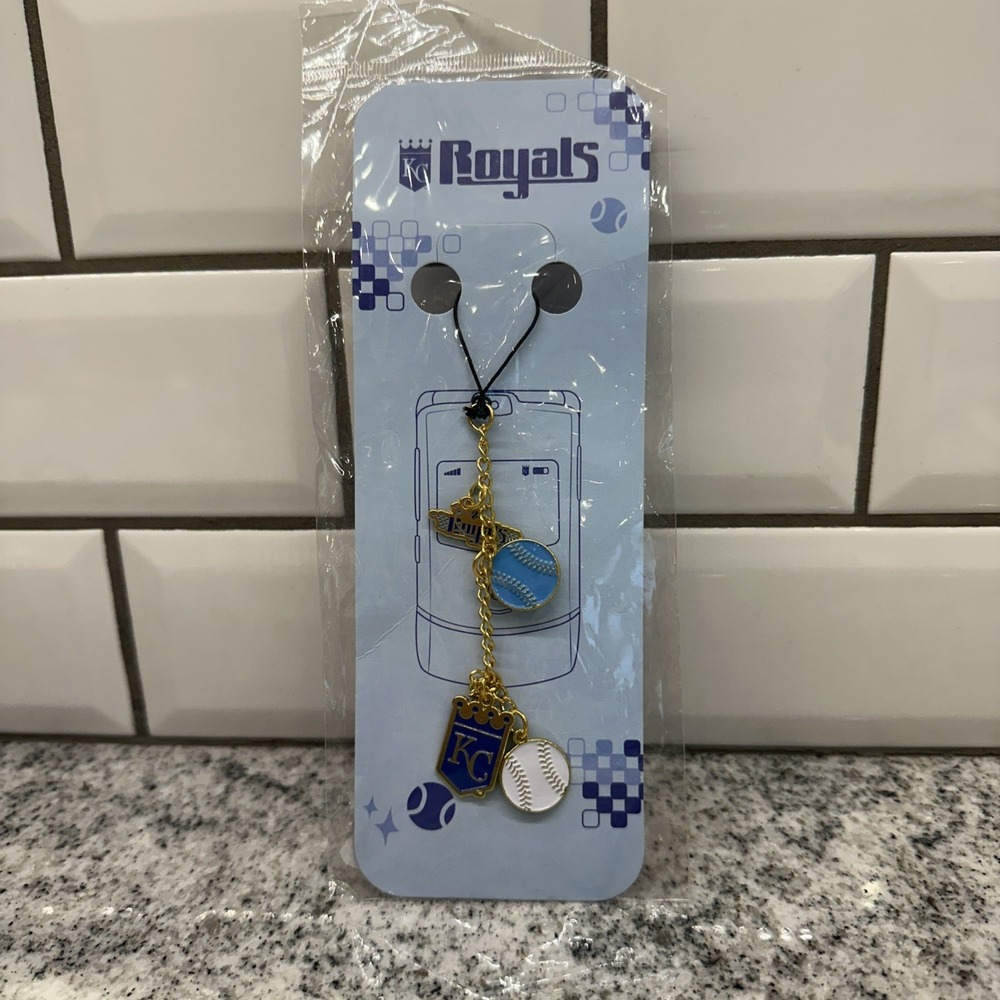 Kansas City Royals 2000's Style Phone Charm, SGA 6/13/2024, NEW / UNOPENED